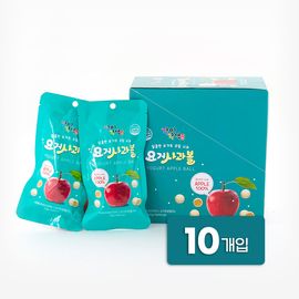 [Nanum] Yogurt apple balls (10 bags/1 box)_Yogurt coating, freeze-dried apples, freeze-dried fruits, diet snacks_Made in Korea